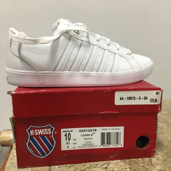 K-Swiss Other - NWB K-SWISS LOZAN III MENS WHITE SNEAKER